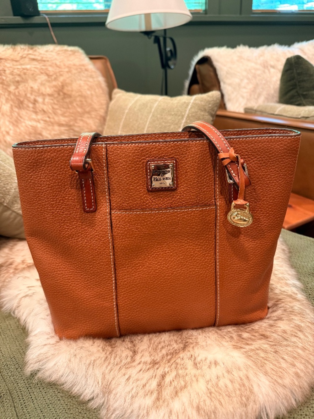 Dooney & Bourke Pebble Grain Lexington Shopper Shoulder Bag